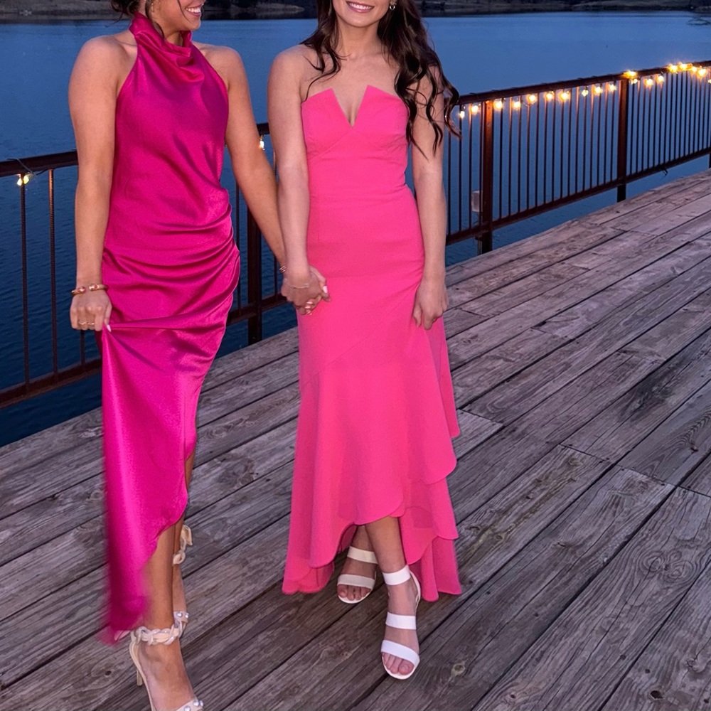 Jill Stuart Vibrant Pink Strapless Dress - Picture 4 of 4